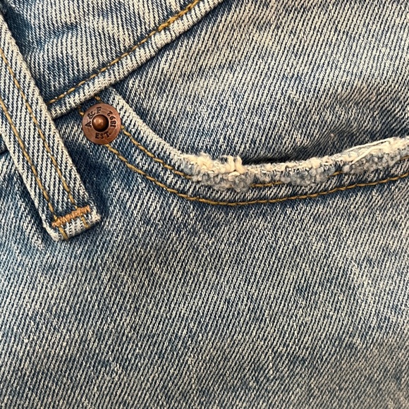 Abercrombie & Fitch Light Blue Women's Baggy Maternity Jeans - Picture 5 of 8